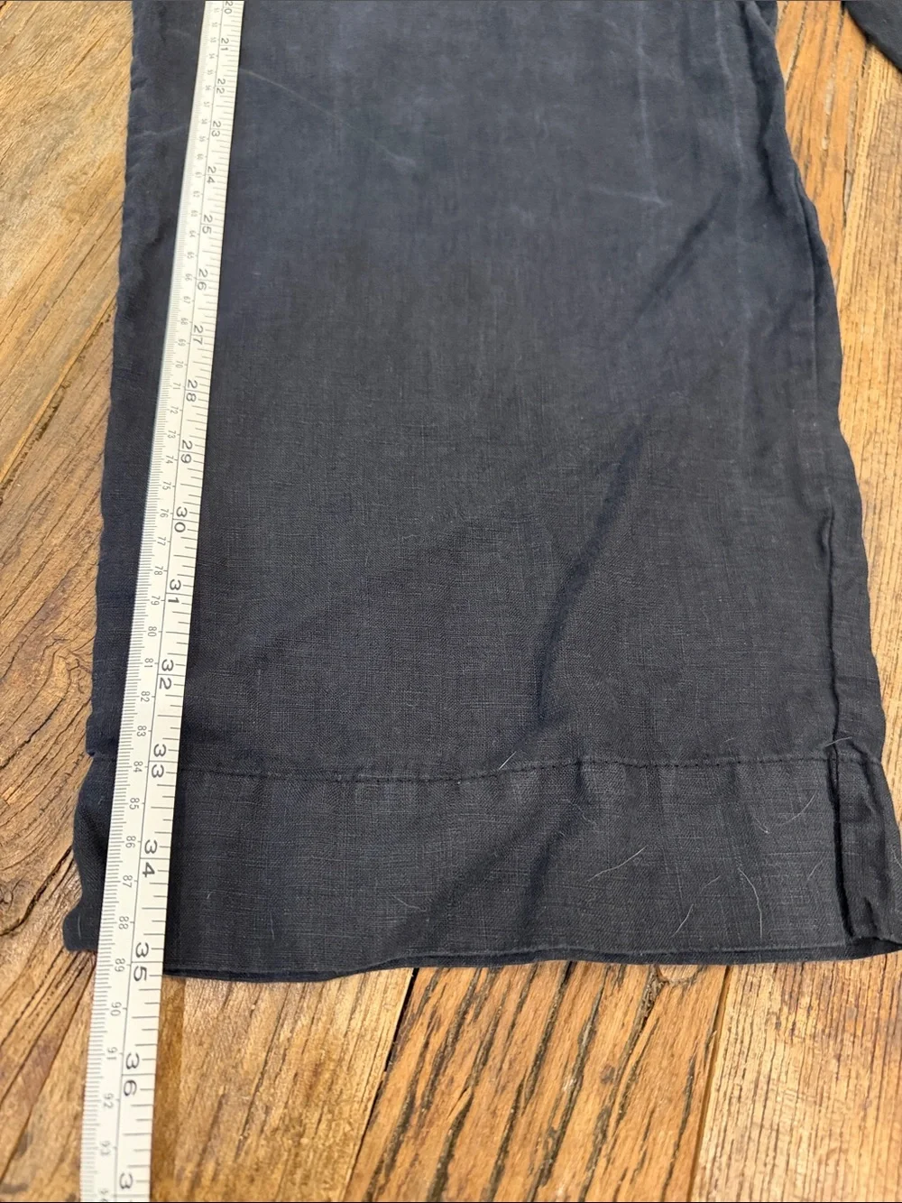 bryn Walker Black Relaxed Linen pants